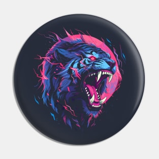 Synthwave Tiger Pin