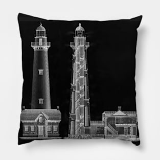 Chalkboard Lighthouse Plans Pillow