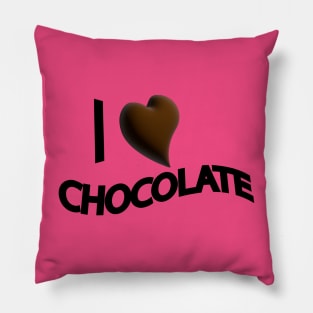 i love chocolate graphic  outfits.. Pillow