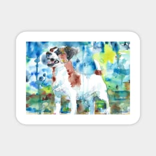 JACK RUSSELL TERRIER - watercolor portrait .2 Magnet