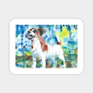 JACK RUSSELL TERRIER - watercolor portrait .2 Magnet