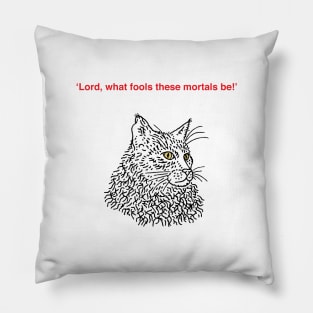 Shakespearean Cats (No.1) Pillow