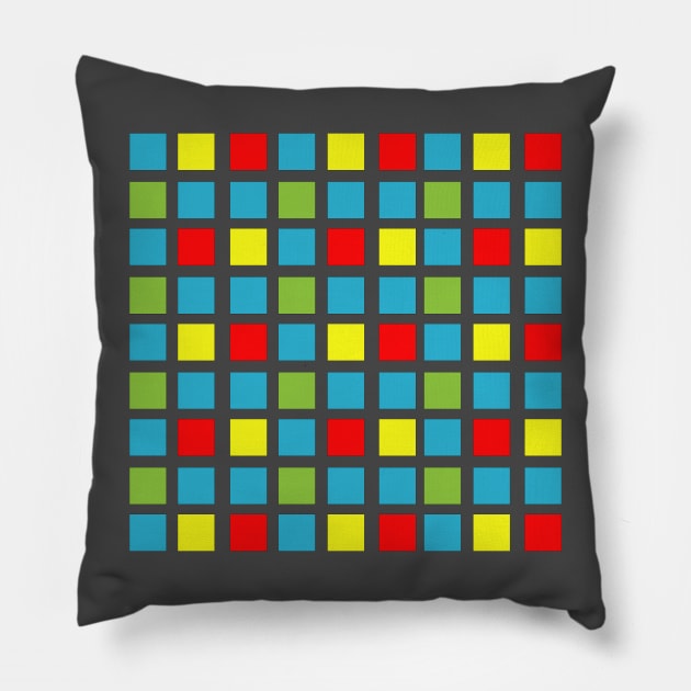 colorful boxes Pillow by manal