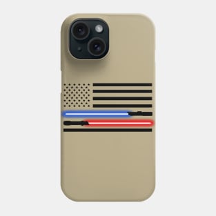 Light saber American flag Horizontal Phone Case