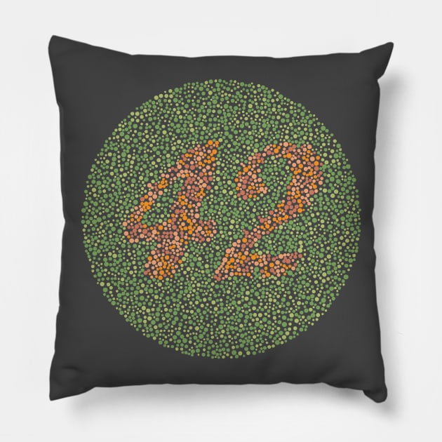 You will never know, colorblind! Pillow by salvatrane