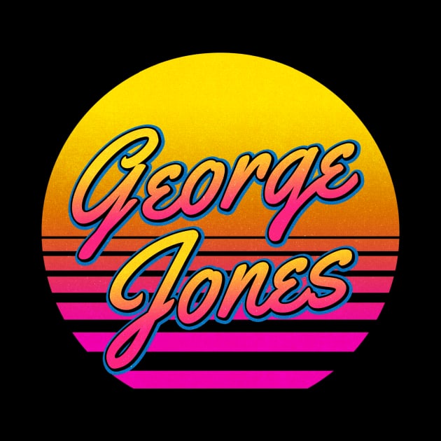 George Personalized Name Birthday Retro 80s Styled Gift by Jims Birds