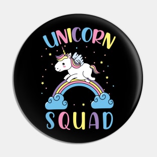 Unicorn Squad Cute Unicorn Rainbow Pin