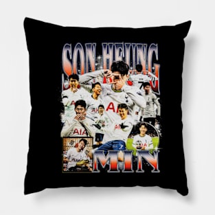 Son Heung-Min Retro Bootleg Pillow