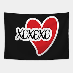 Valentine's Day Stickers - XOXOXO Tapestry