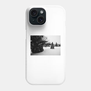 Snow Fall in Black and White Phone Case