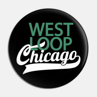 West Loop Chicago - Minimal Logo Design - Chicago Neighborhood Series Design - Chicago Neighborhood Series Pin