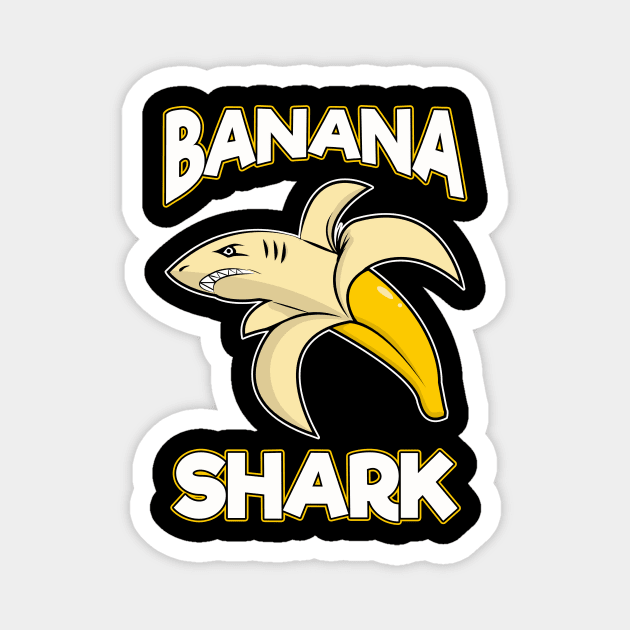 Banana Shark Adorable Half-Banana Half-Shark Magnet by theperfectpresents