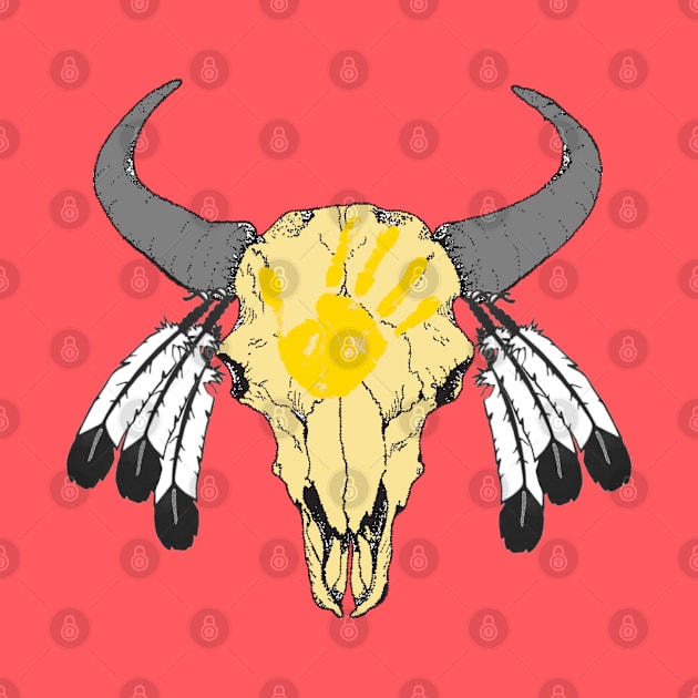 Bison Skull 5 by Brightfeather