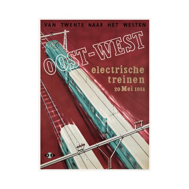 Oost - West Netherlands Vintage Travel Poster by vintagetreasure