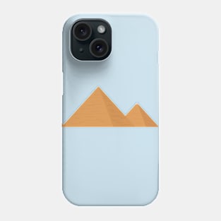 Pyramids flat design icon Phone Case