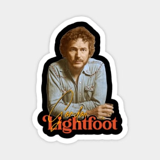 Gordon Lightfoot ))(( Retro Read My Mind Tribute Magnet