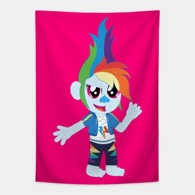 Dashie Troll Tapestry by Ayana Nikole