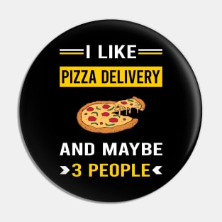 3 People Pizza Delivery Pin