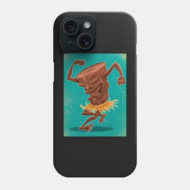 Skankin' Tiki Phone Case by artwork-a-go-go