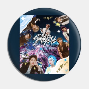 stray kids collage style design Pin