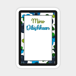 Blueberry Ojibwe Birthday Card Magnet