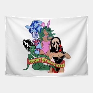 you can't sit with us - halloween edition Tapestry