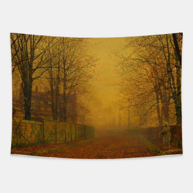 Evening Glow by John Atkinson Grimshaw Tapestry by Classic Art Stall