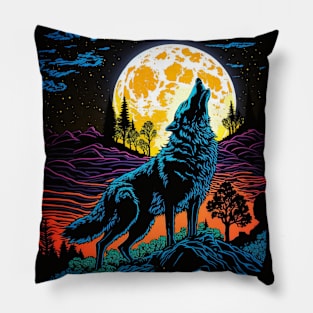 Wolf Moon Pillow