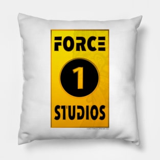 Force 1 Studios Gold Bar Logo (Light Shirts) Pillow