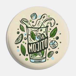 Mojito drink Pin