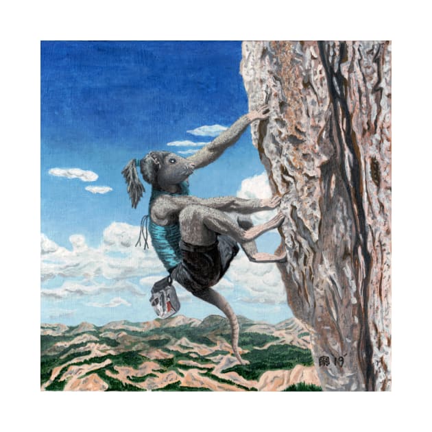 Wererat Girl Fantasy Rock Climber by Helms Art Creations