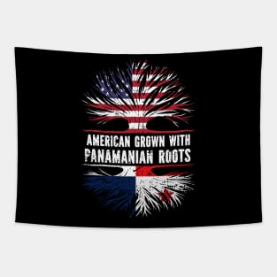 American Grown with Panamanian Roots USA Flag Tapestry