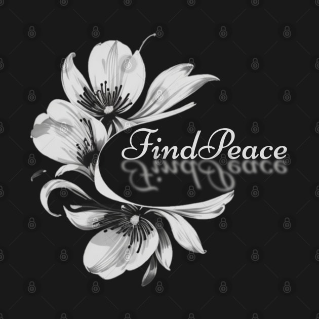 Find Peace floral design by AOAOCreation