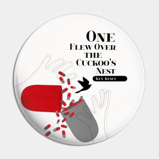 One Flew Over The Cuckoo's Nest Fan Art Poster on White Pin