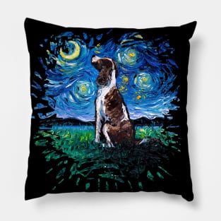 English Springer Spaniel Night (version 2) Pillow