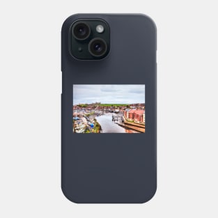 Whitby Marina And Harbor And Abbey And Church Phone Case