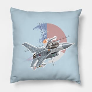 Cartoon Fighter Plane Pillow