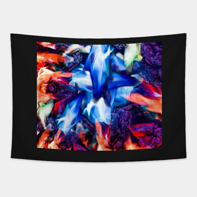 FIREPLACE COLORS Tapestry by daghlashassan