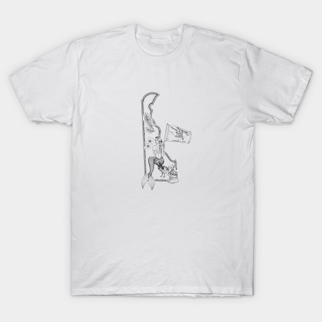 Discover Delaware Mermaid - Delaware Girl - T-Shirt