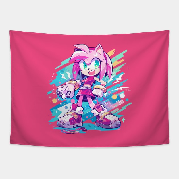 amy rose Tapestry by boxermaniac