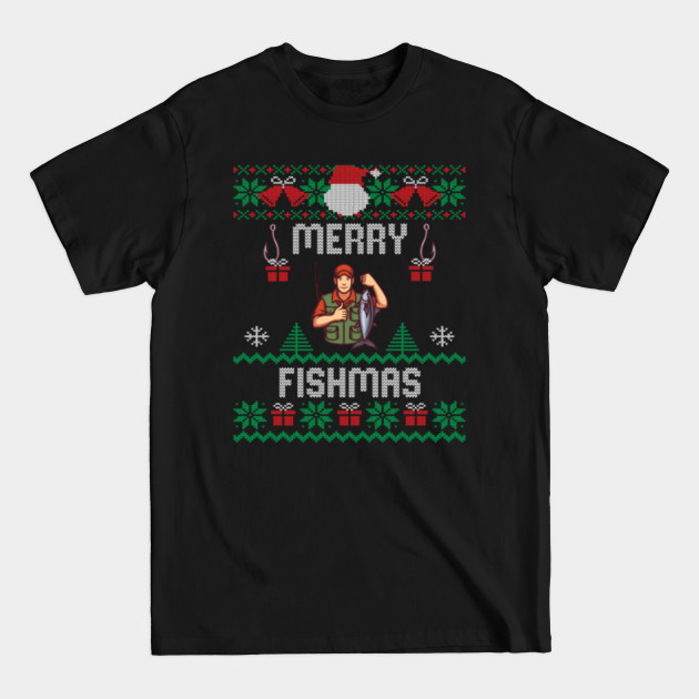 Disover merry fishmas ugly Christmas sweater - Ugly Christmas - T-Shirt