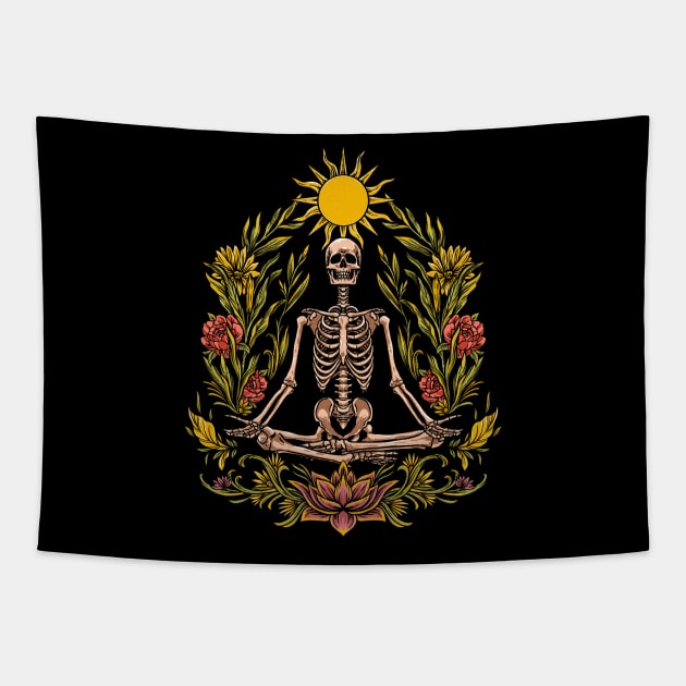 Death Meditation Tapestry by Reminders for Mortals