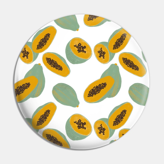 Papaya pattern Pin by RosanneCreates