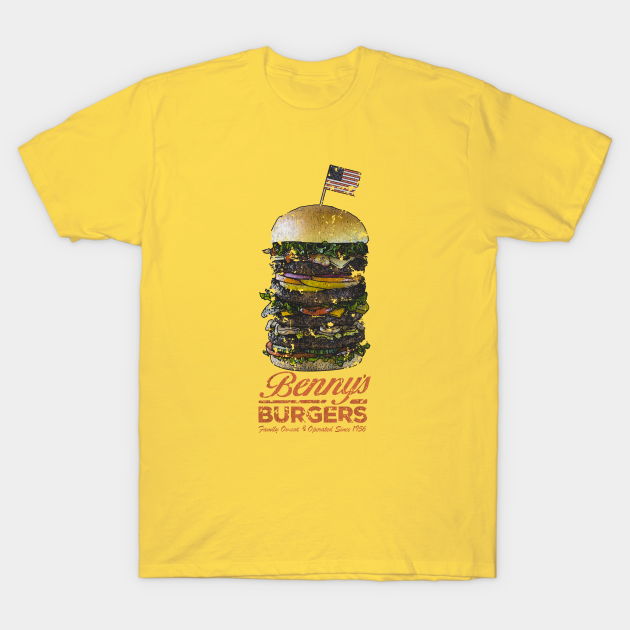Benny's Burgers Vintage - Stranger Things - T-Shirt | TeePublic