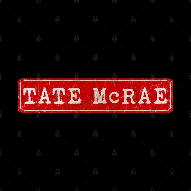 vintage retro plate Tate McRae by GXg.Smx