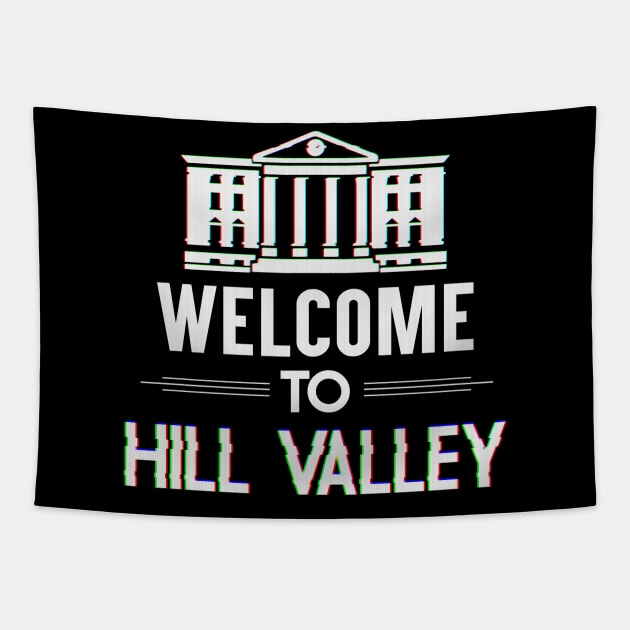 Welcome to Hill Valley - 80s Tapestry by TheSnowWatch