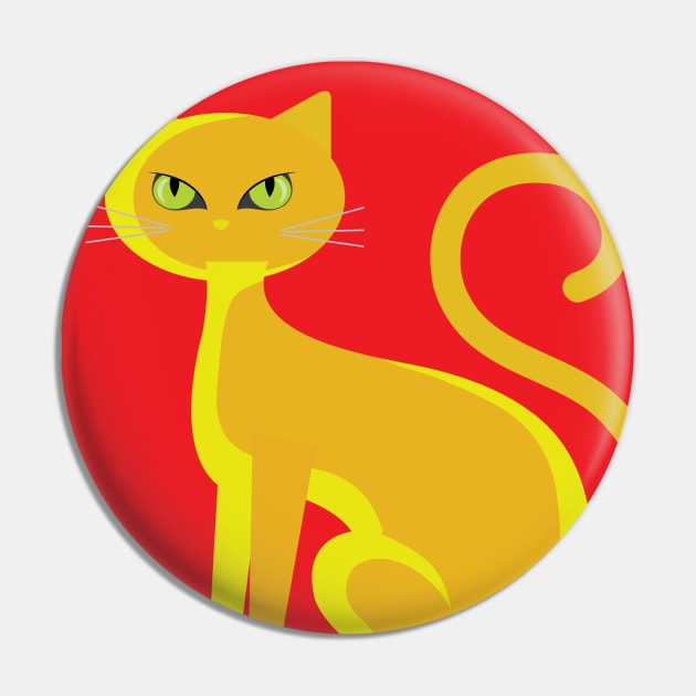 Cat Design Pin by Seven Seven t