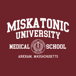 Miskatonic University White Print T-Shirt