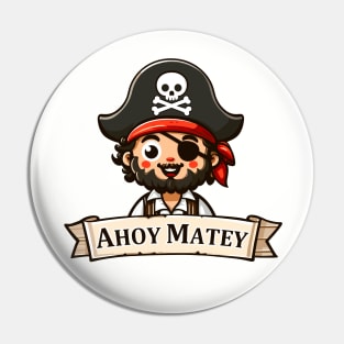 Ahoy Matey: Playful Pirate Adventure Pin