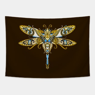 Elegant Dragonfly Art Tapestry